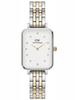 Relógio Feminino Daniel Wellington Quadro Lumine 5 Elos Bicolor 20mm Dw00100625 + Caixa (Zw519F)