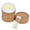 200 Round and Pointed Double-headed Cotton Swab Sticks In A Colored Paper Box  Disposable Makeup Remover