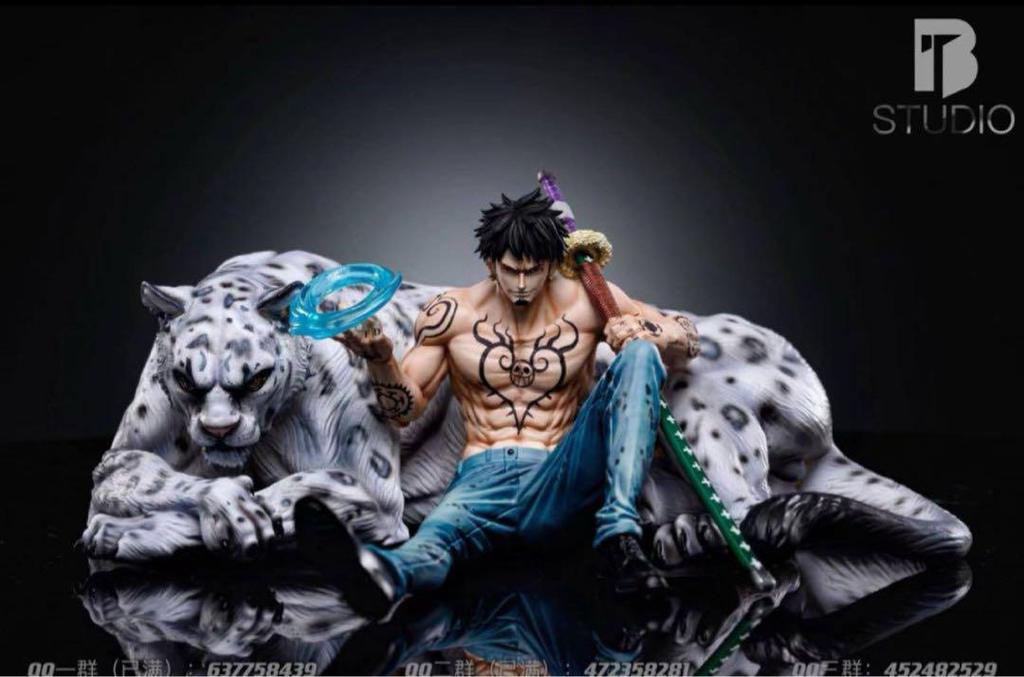 [USED] One Piece Trafalgar Law Garage Kit Figure with White Tiger