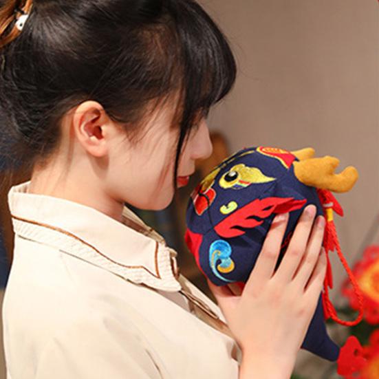 Drache-Maskottchen-Stoff-Treffengeschenk, China-Drache, jährliche weiche Puppe, festliche Plüsch-Schreibtischdekoration, neu