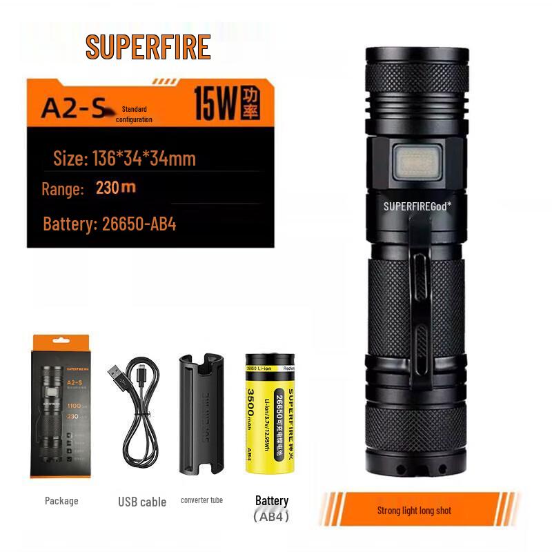 SupFire Rechargeable LED Flashlight Series