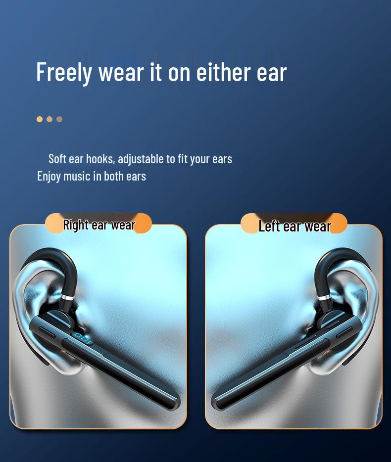 X6 Drahtloses Bluetooth-Headset: In-Ear, Ohrbügel, ENC-Geräuschunterdrückung, Bluetooth 5.3 zum Fahren