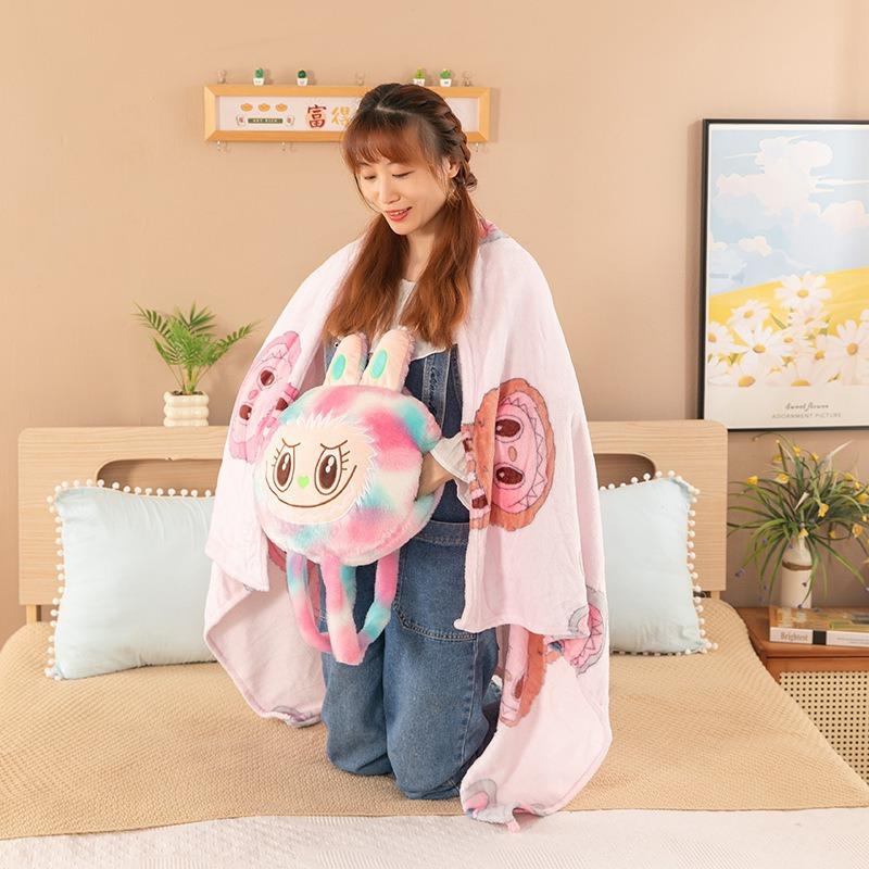 Labubu Manta Almofada Mágica 2 em 1: Onde o Conforto Encontra a Versatilidade