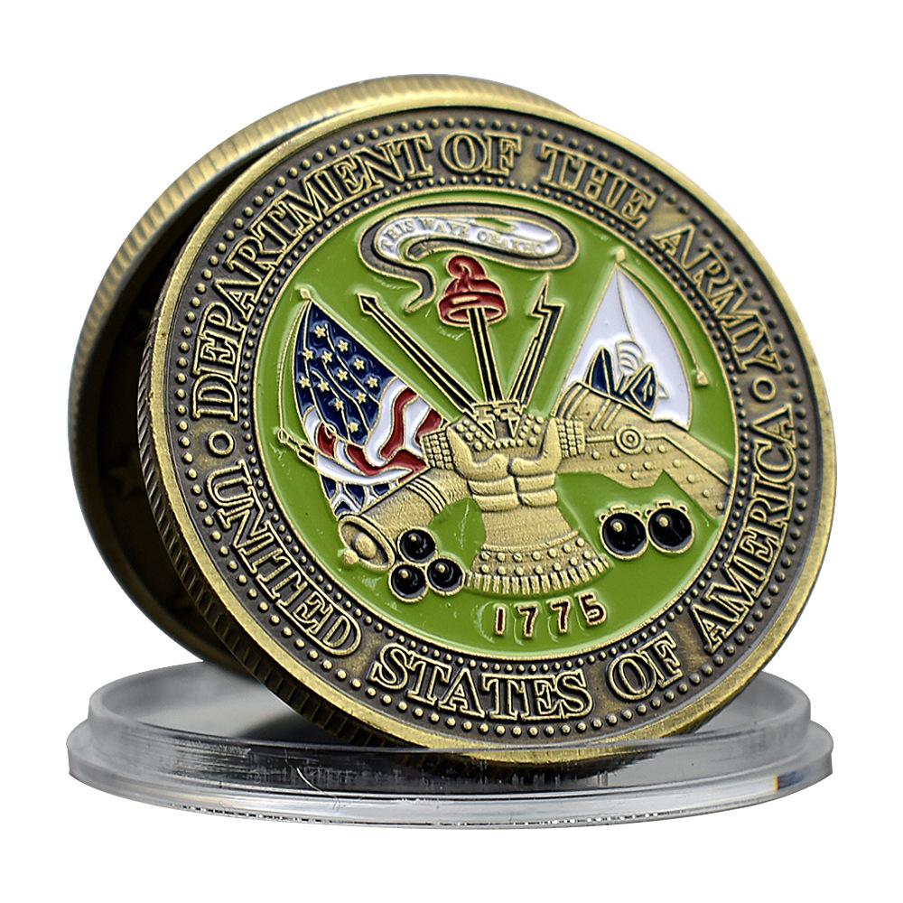 1775 US Department of the Army Challenge Coin Medal Bronze Medal Commemorative Medal Home Decoration Collection Gift