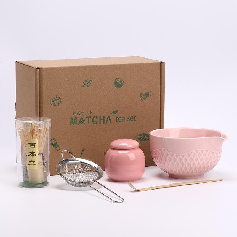 5/10PCS Matcha Whisk Set for Beginners Elegant Bamboo Wood Japanese Matcha Tea Making Kit with Whisk Holder Scoop Sifter