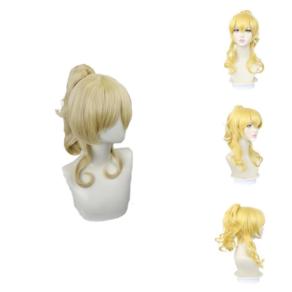 Stunning Pale Gold Genshin Impact Jean Wig For Cosplay And Halloween Parties
