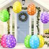 Easter Egg Decoration 19" Inflatable Bright And Colorful Easter Eggs Decorations Safe Materials Durable Easter Party Decoration