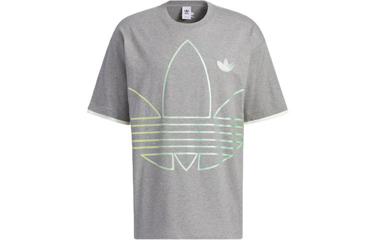 Adidas Originals T Shirt Men s Basic Heather Gray IP7542 M