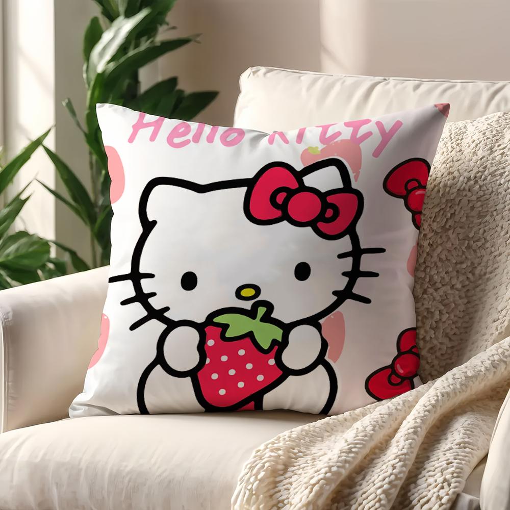 Hello K-Kitty Cute Cushion Cover For Pillow Printing Sofa Decoration Home Car Room Coffee Shop Office Nordic Simplicity