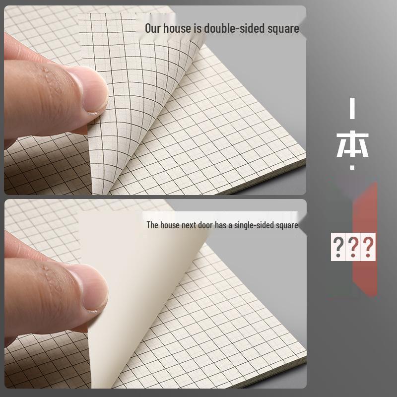Double-Sided Thick Grid Paper Scratchpad for College and Exam Math Calculations
