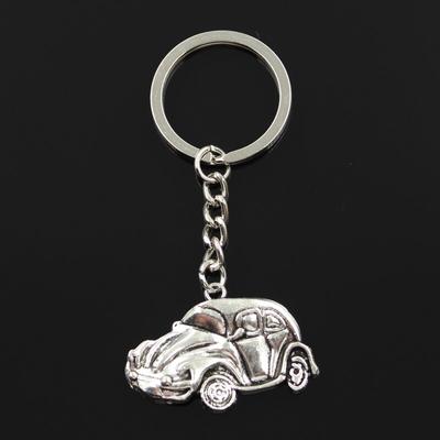 Fashion 30mm Key Ring Metal Key Chain Keychain Jewelry Antique Bronze   Plated Car 39x26mm Pendant