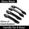 Door Handle Cover For Citroen Berlingo K9 2019~2024 2021 2022 2023 Peugeot Partner Rifter Gloss Black Car Accessories Stickers