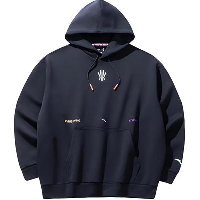 Anta Sudadera con Capucha Estampada Serie Baloncesto Sudaderas Unisex Negro 172431706-4