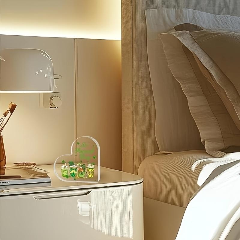 Vintage Acrylic Sign, St. Patrick's Day Gifts and Decorations for Tables, Desks, Shelves, Fireplaces In Living Room & Bedroom -Happy St. Patrick's Day