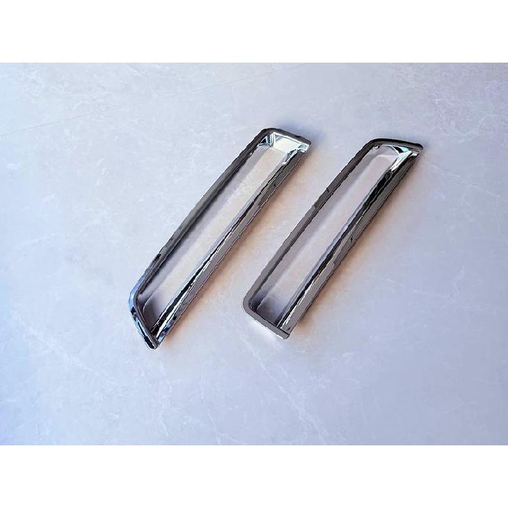 For Nissan Patrol Y63 Armada 2025 2026 ABS Chrome Rear Reflector Fog Light Lamp Cover Trim Bezel Frame Styling Garnish