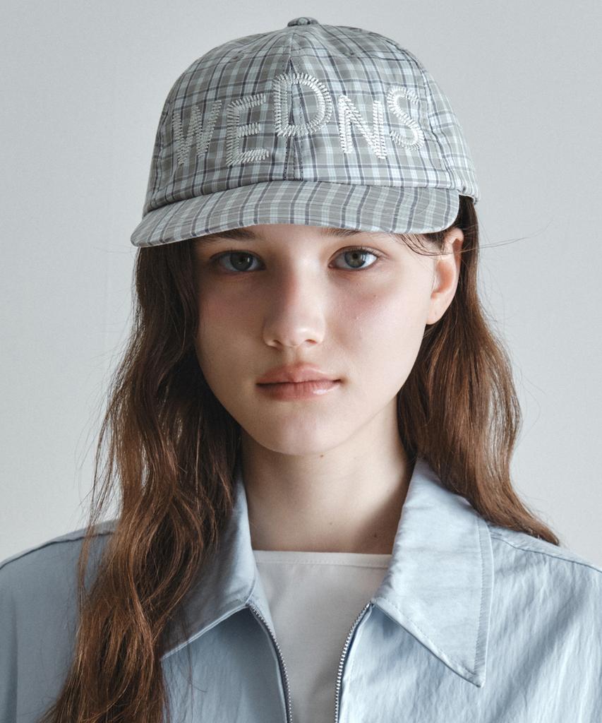 Wednesday Oasis For Woman Wednesday Stitch Ball Cap_Green Check(W26Acc03)