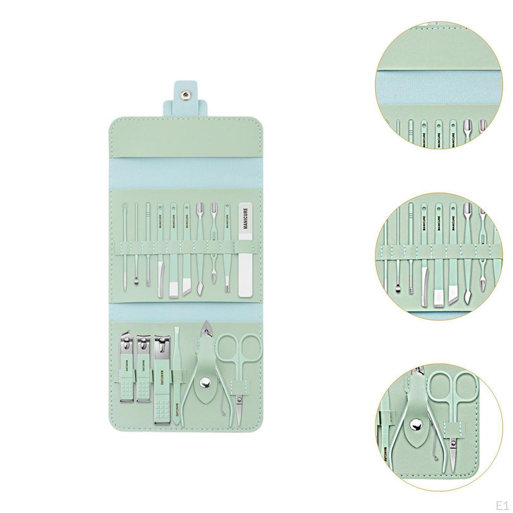 16Pcs Nail Clippers Set Multifunction Manicure for Men Gifts Thick Nails
