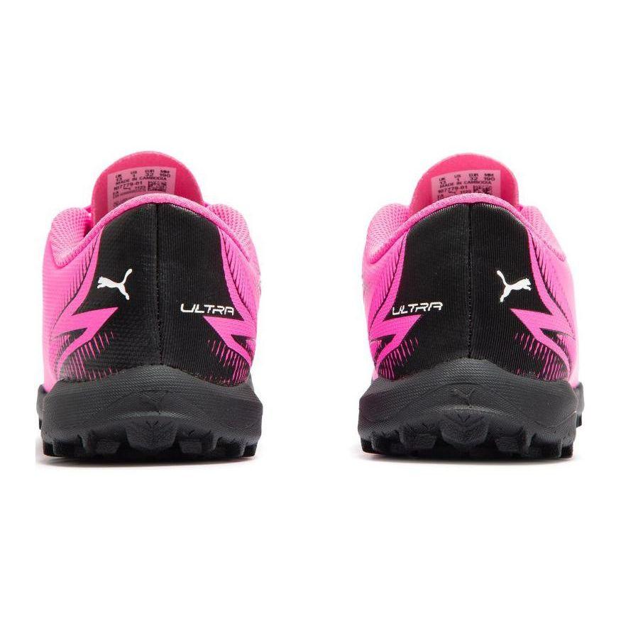 Puma Ultra Play Comfortable Versatile Low-Top Kids Soccer Shoes Kids Soccer Shoes Pink Black White 107779-01