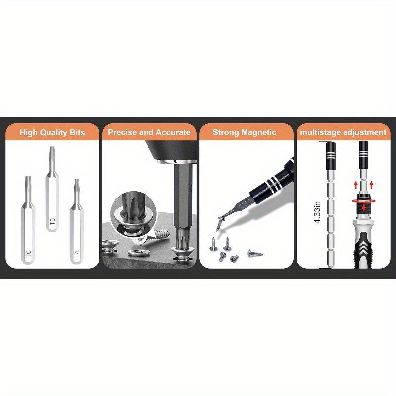 Set șurubelnițe multifuncțional 115-în-1 pentru electronică și reparații