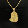 Klassisch Hochwertig Edelstahl Jesuskopf Anhänger Gold Silber Farbe Damen Mann Halskette Kreuz Wasserdicht Schmuck