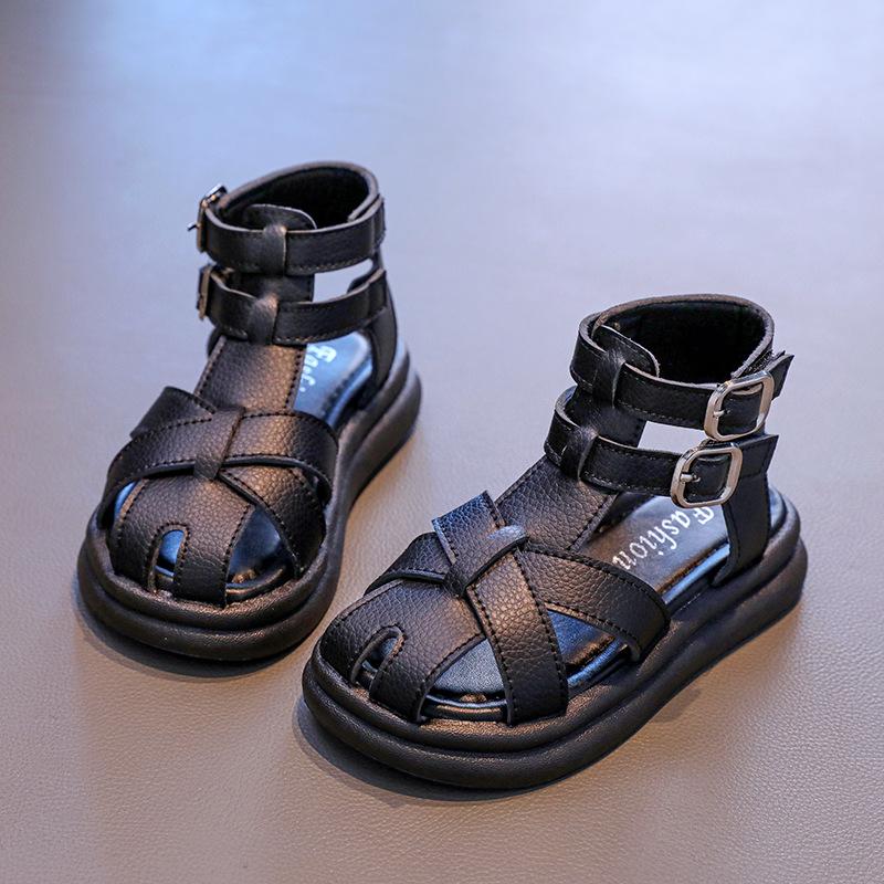 Summer Girls High Top Roman Sandals Punk Style Princess Beach Shoes For Older Kids 26