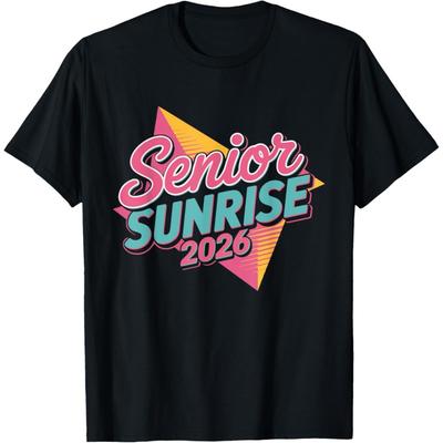 Retro Senior Sonnenaufgang 2026 High School 12. zwölfte Klasse T-Shirt