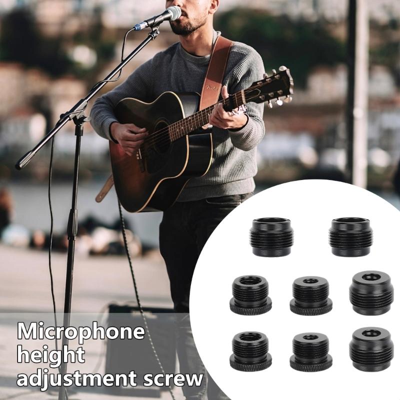 Microphone Stand Adapter 3/8 5/8 1/4 Thread Adapter for Microphone Boom Stand Mount Musical Instrument Accessories
