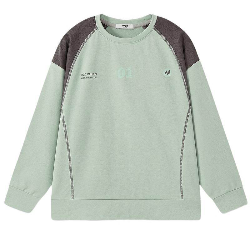 MQD Boys Moisture-Wicking Collegiate Color-Block Pullover Sweatshirt 130