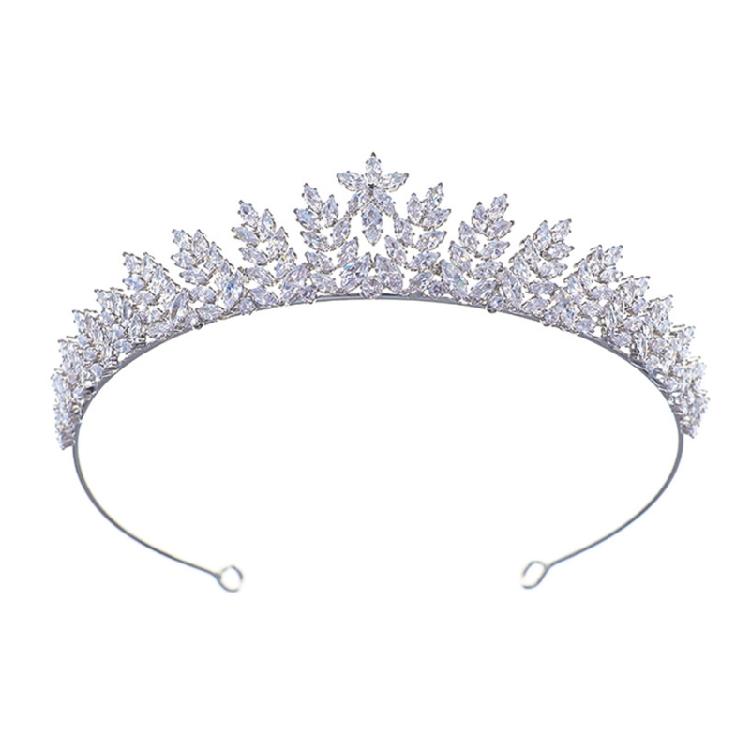 Портативные Хрустальные Диадемы Королевы Конкурса Элегантный Ободок Короны Аксессуар для Волос для Женщин на Костюмированных Выступлениях 1