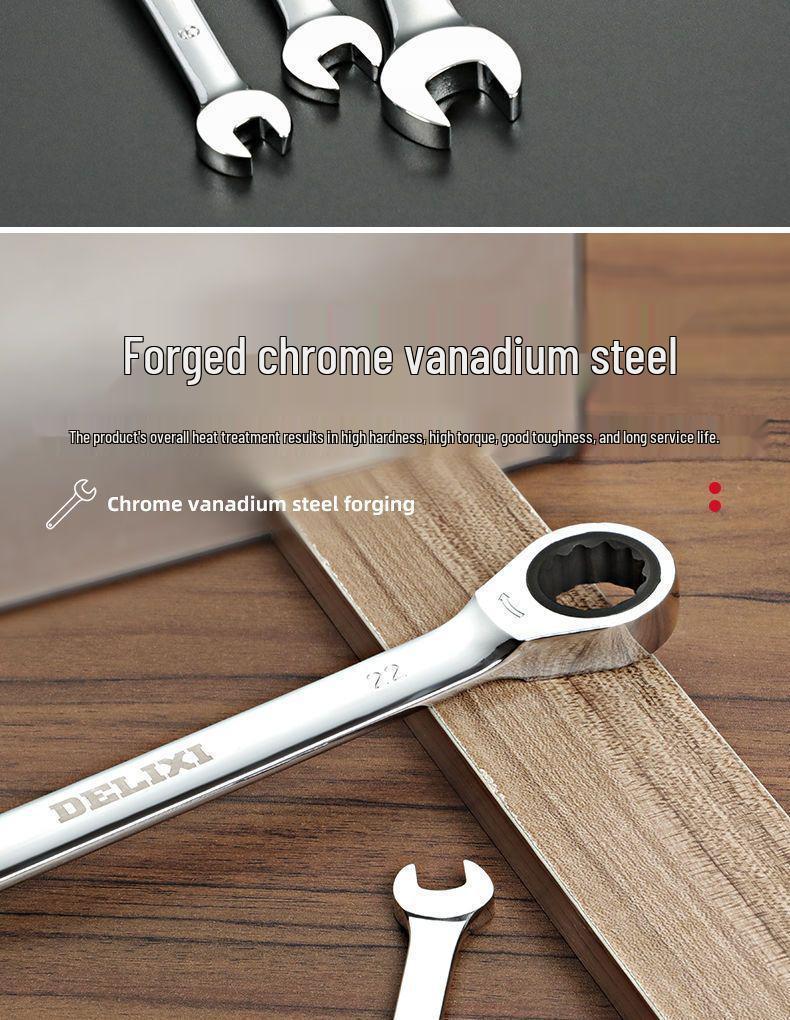 Obousměrná ráčna Sadu oboustranných klíčů - Rychlé šetření práce, Otevřený a Očkový konec, Nářadí pro autoopravy.