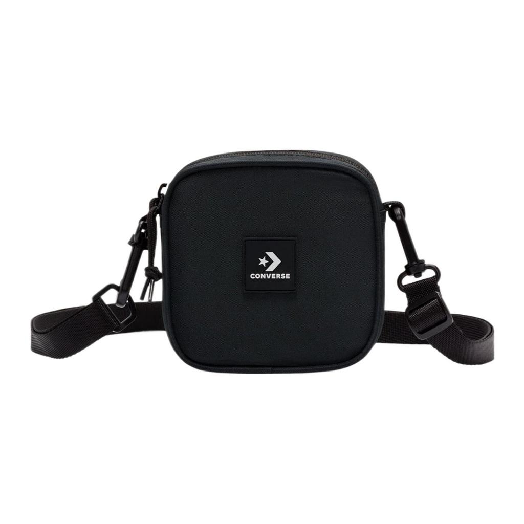 New Converse Polyester Small Square Bag Shoulder Bag Crossbody Bag Regular Unisex Black 10025360-A01