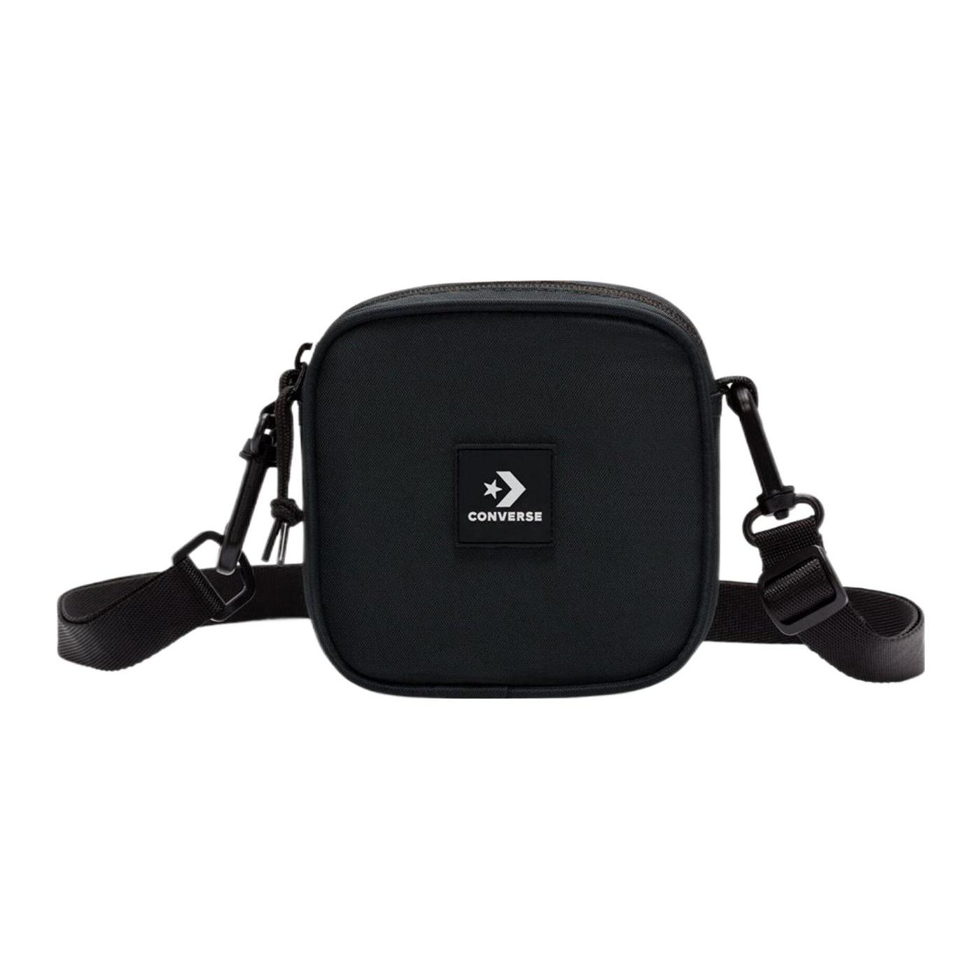 

New Converse Polyester Small Square Bag Shoulder Bag Crossbody Bag Regular Unisex Black 10025360-A01 13.0*3.0*13.0CM