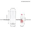 Large Transparent Anti-Drop Flower Vase for Lucky Bamboo - Plastic Imitation Glass Hydroponic Container