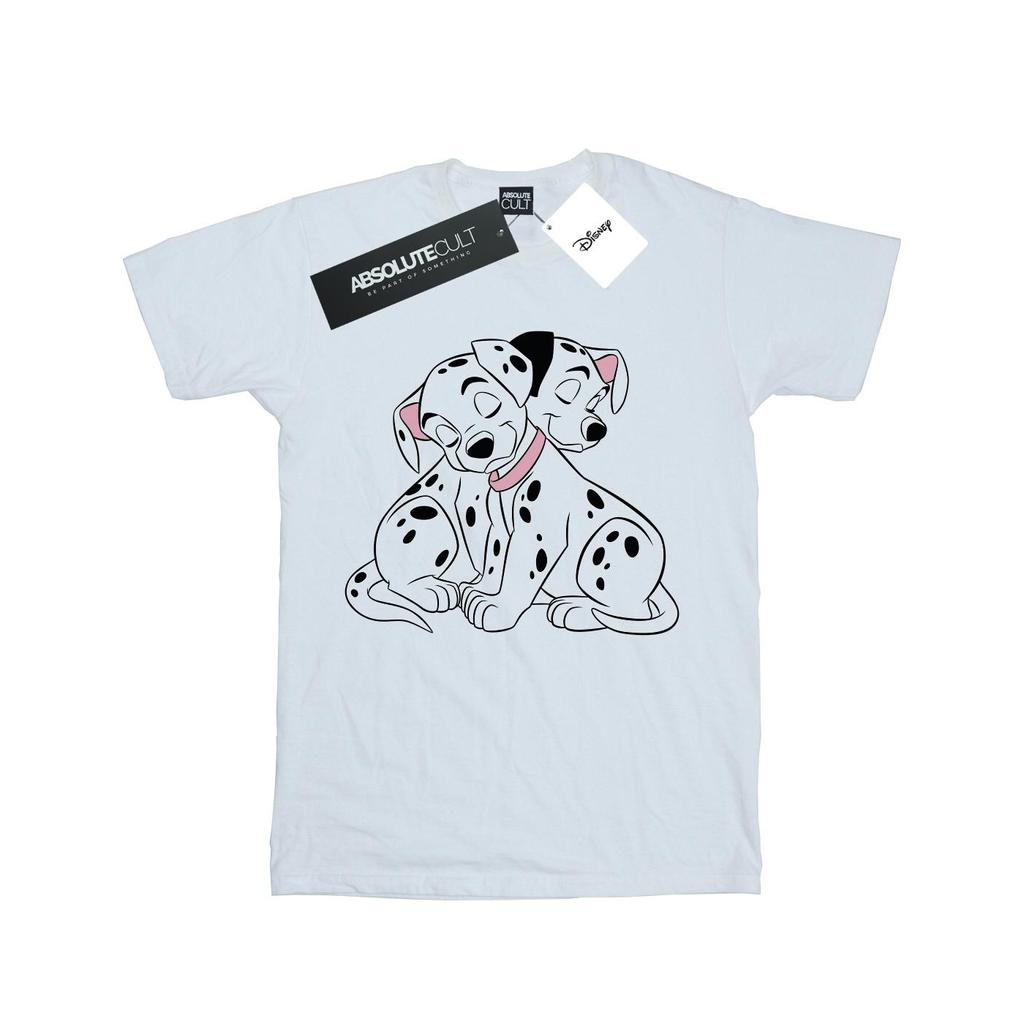 Disney Womens/Ladies 101 Dalmatians Puppy Love Cotton Boyfriend T-Shirt