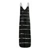 Fashion Women's Loose Casual Summer Striped Print Pocket Sling Sleeveless Dress