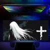Cute Black White Anime Girl Mouse Pad Large Office Table Mats Computer Accessories Washable NonSlip Rubber With Precision