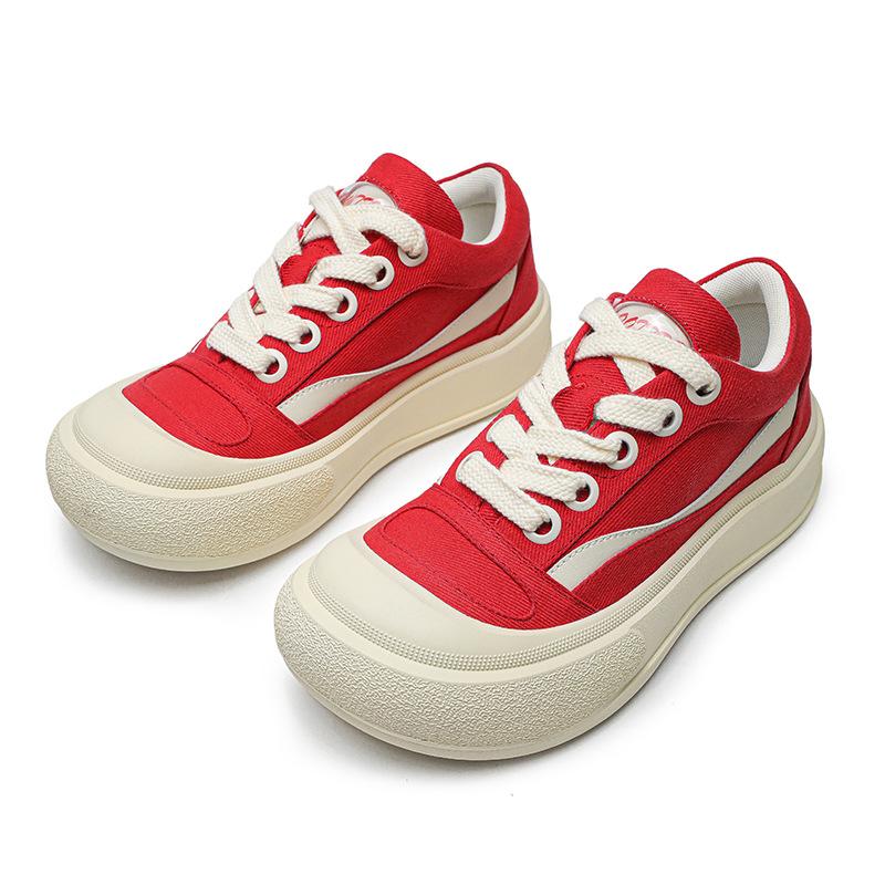 Ugly cute shoes dad shoes round head bread shoes bubble drink star couple canvas shoes board shoes