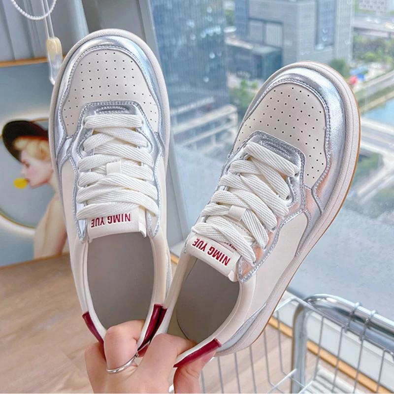 Fujin 3.5cm Cow Genuine Leather Women Flats Spring Vulcanize Chunky Sneaker Loafer High Brand Platform Autumn Vulcanize Shoes