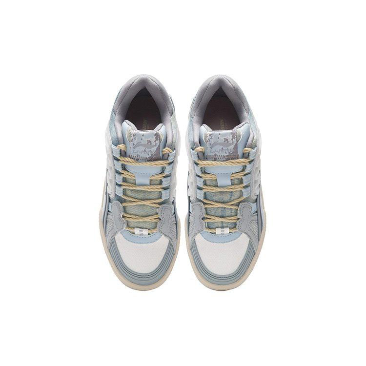 Li Ning Millennial Era Low top Skateboard Shoes Women's Blue Gray AZGS010-3
