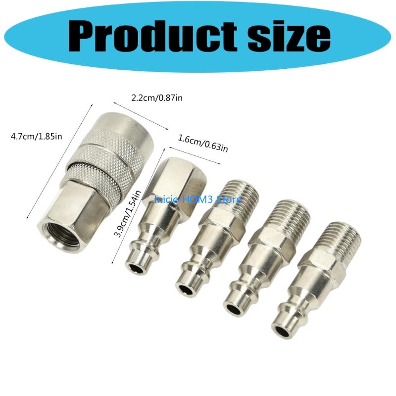 A5YD Steel Quick Coupler For Air Compressors Pneumatic Tool Leakproof Seal