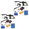 21V Portable Cordless Car Washer Machine High Pressure Electric Water Guns Nozzle Hose Pump Foam Lance Battery