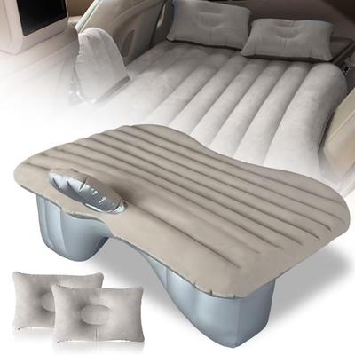 SUV Air Mattress -Car Air Mattress Thickened and Car Air Mattress Back Seat Travel Inflatable Car Mattress Bed with Electric Air Pump and 2 Pillows