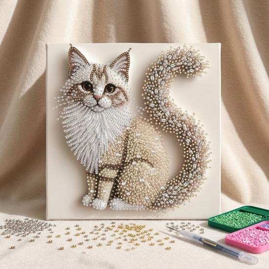 Home Wall Decoration Crafts Butterfly Faux Diamond Art Kit, Flower Peacock Hummingbird Pearl Kits for Adults 3D Sparkling Bead Painting Craft