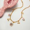 Youthway Bellissimo Ciondolo Ciliegia Collana per Donne Minimalista Acciaio Inossidabile Placcato Oro Collana Gioielli alla Moda Regalo per Ragazze