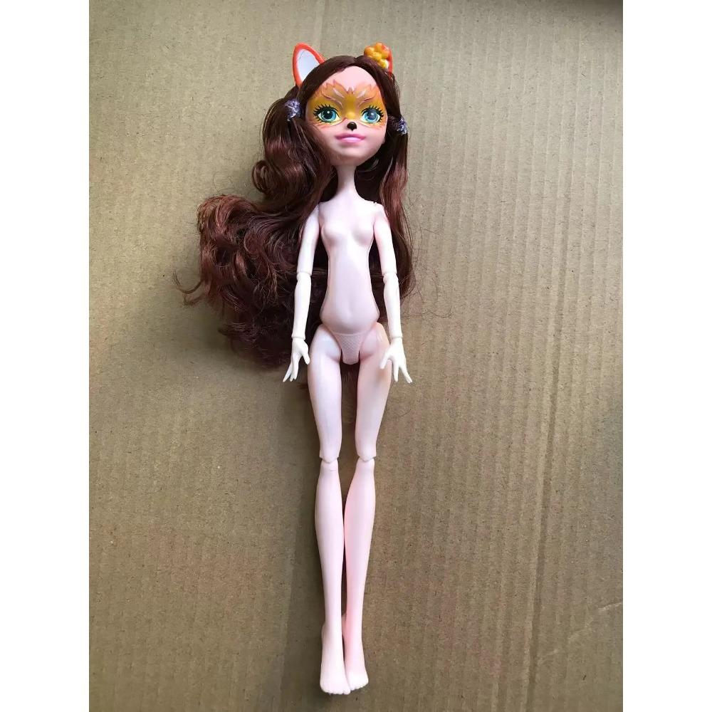 Slim Doll Body Heads Colorful Hair Doll Head Green White Black Brown Pink Beige Color Doll Body Multi Joints Movable Doll Figure
