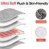 USB Foot Warmer Soft Plush Heating Pad with Detachable Inner Portable Washable Foot Heater for Home Office Use