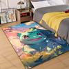 1PC P-Pokemon Bulbasaur Pattern Carpet for Living Room Bedroom Bedside Floor Mat Area Rug Home Large Area Decor Gift for Friends