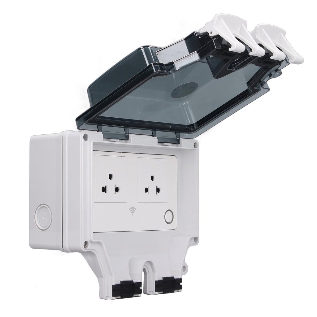 Outdoor Outlet WIFI IP66 Waterproof Socket With Timer for Patio Garden US Plug 110?250V 16A