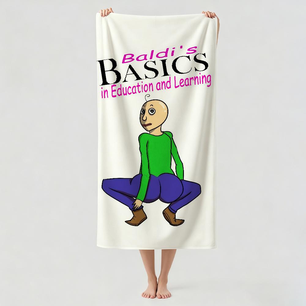 Game B-Baldi funny meme Towel Drying Bath Towel Applicable To Light Swimming Camping Yoga Beach Out