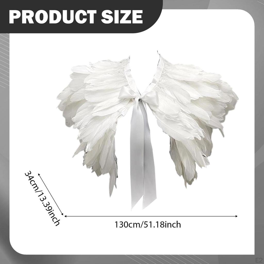 Feather Shawl Shrug Cape for Carnival Show Prom Theme Party Role Play